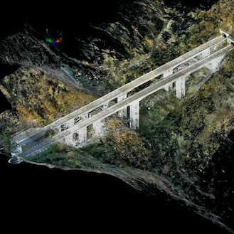 Intelligenza artificiale, Digital Twins, rilievo laser scanner e da droni per le infrastrutture di Autostrade