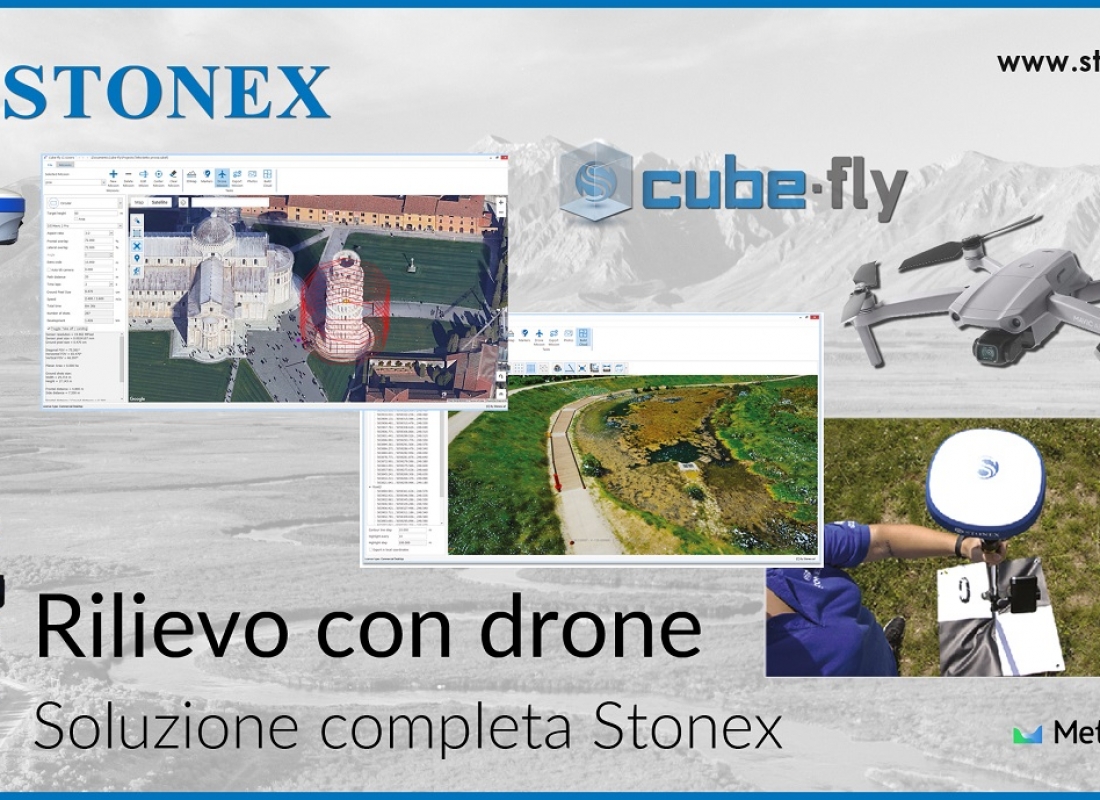 Soluzione completa Stonex per i tuoi rilievi con drone e GNSS