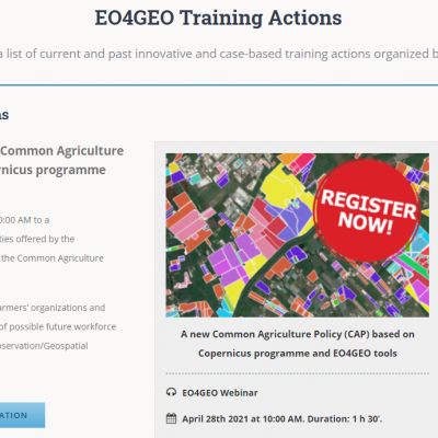 Nuovo appuntamento con i webinar di EO4GEO