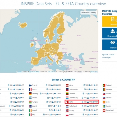 Lo stato di implementazione della Direttiva INSPIRE in Europa: il buon esempio di Malta.