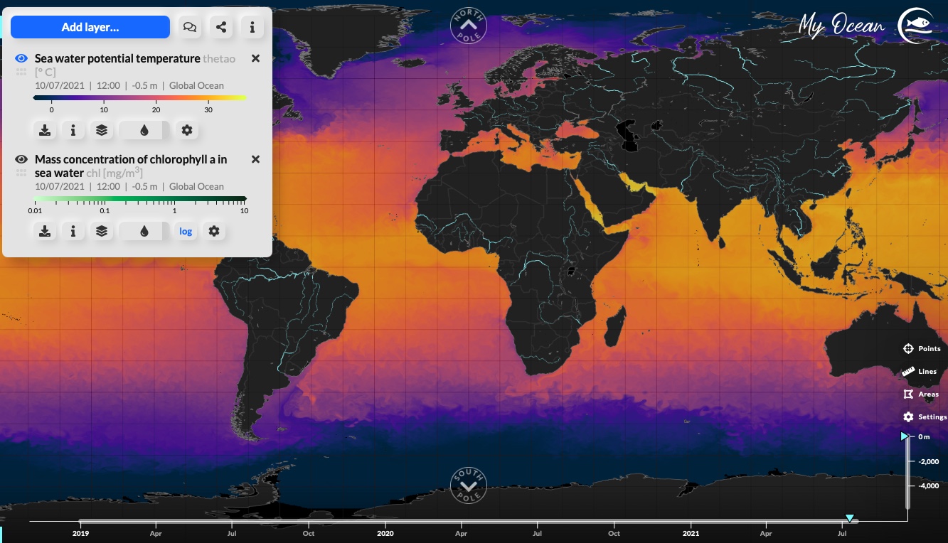 MyOcean per immergersi nell'Oceano digitale di Copernicus Marine Service