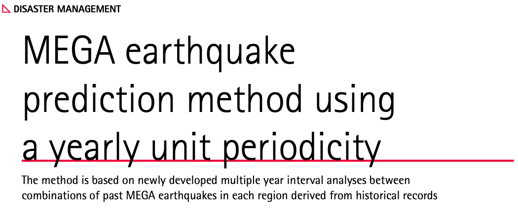 Un nuovo metodo di previsione dei terremoti basato su analisi di registrazioni storiche