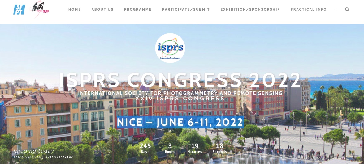 Call for papers – ISPRS Congress 2022 Nice, France, 6 – 11 June 2022