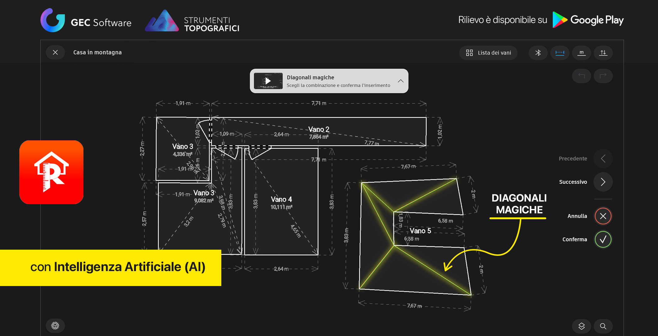 Rilievo d’interni: planimetrie perfette con l’intelligenza artificiale