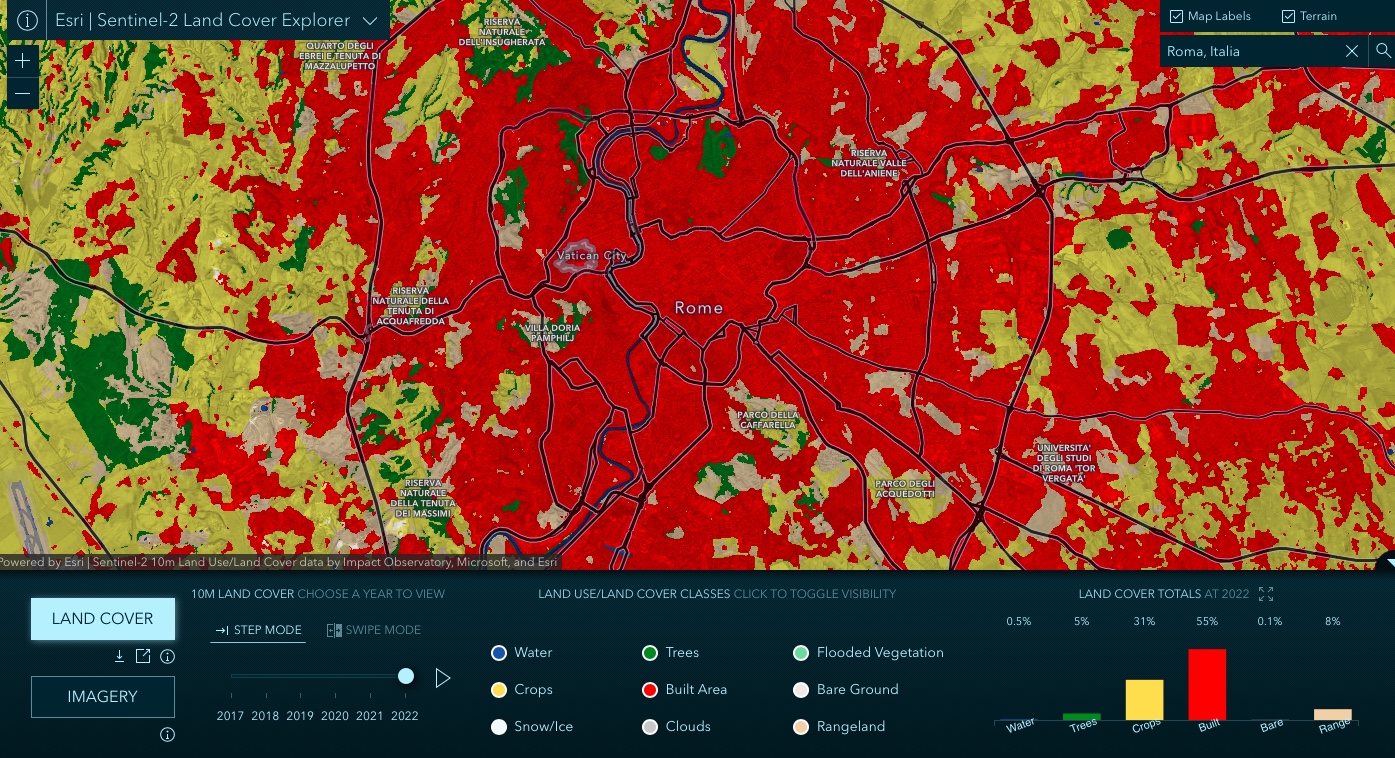 Esri rilascia la nuova app dati satellitari Landsat per visualizzare e analizzare i cambiamenti del territorio