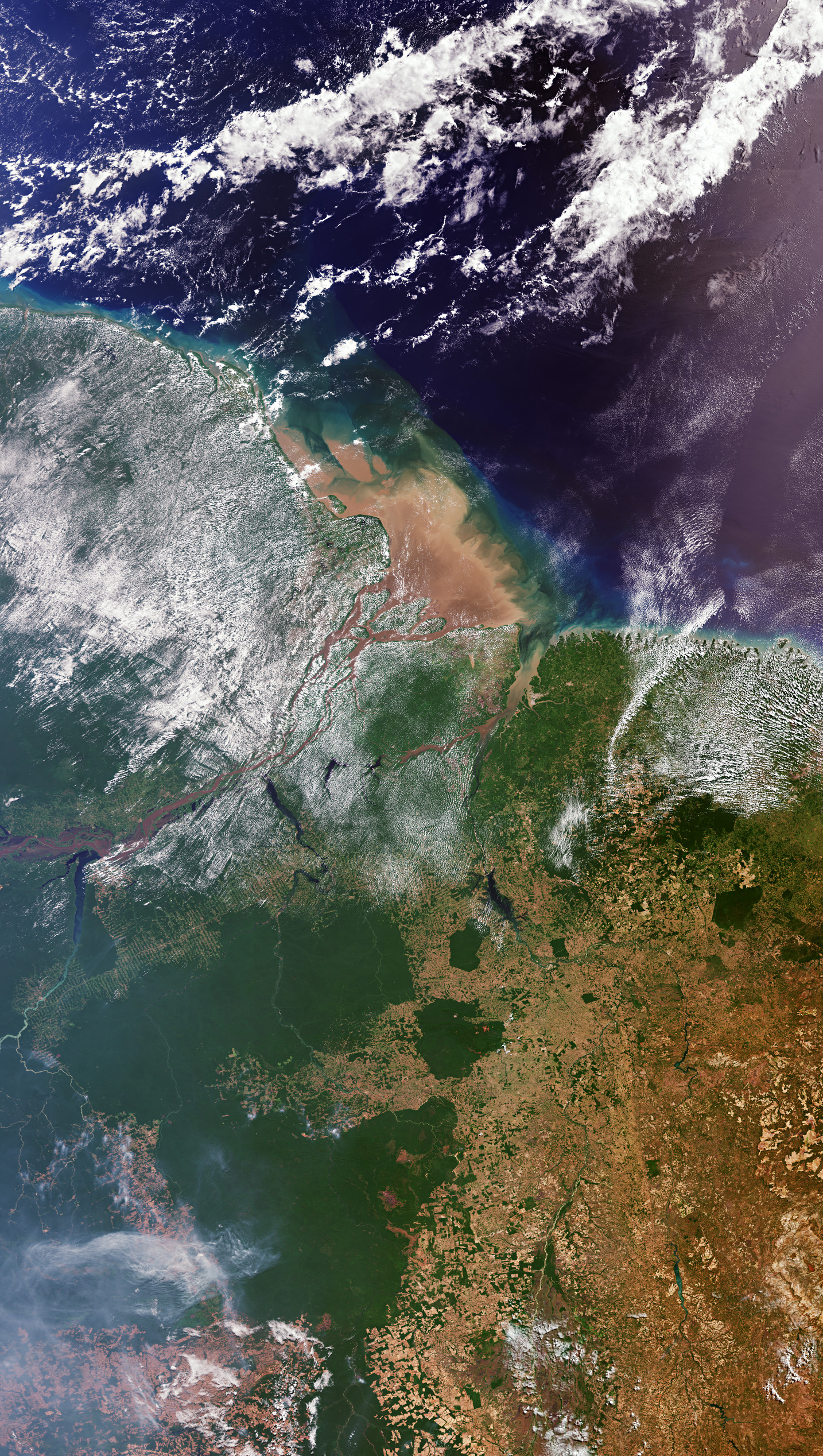 ESA - Immagine della settimana:  Il pennacchio del Rio delle Amazzoni (01 aprile 2024)