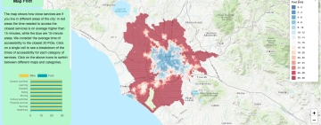 La mappa della accessibilità delle città in 15 minuti dal laboratorio Sony Computer Science di Roma