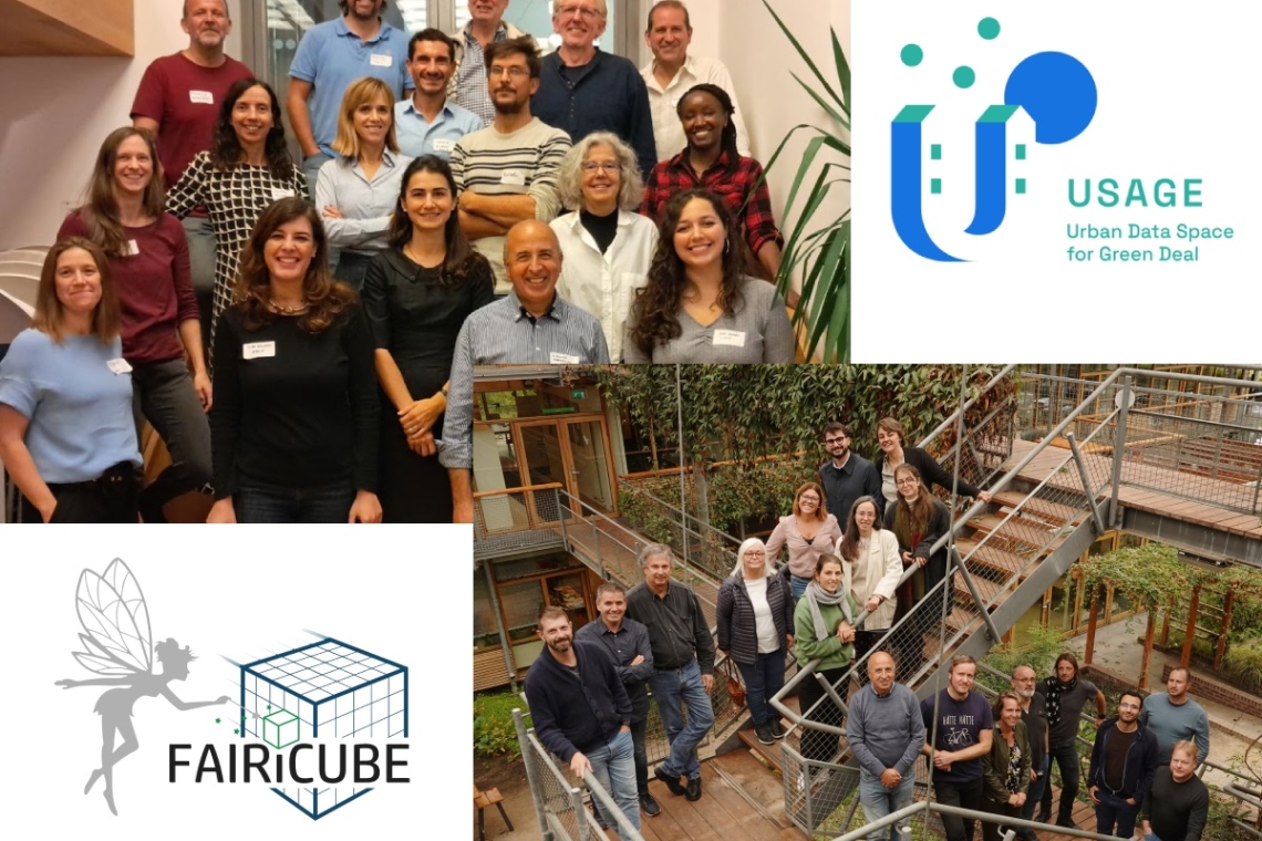 Al giro di boa i progetti Horizon Europe FAIRiCUBE – F.A.I.R. Information Cubes e USAGE – Urban Data Space for Green Deal