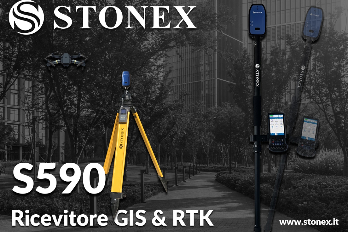 Stonex presenta il nuovo ricevitore GIS e RTK S590