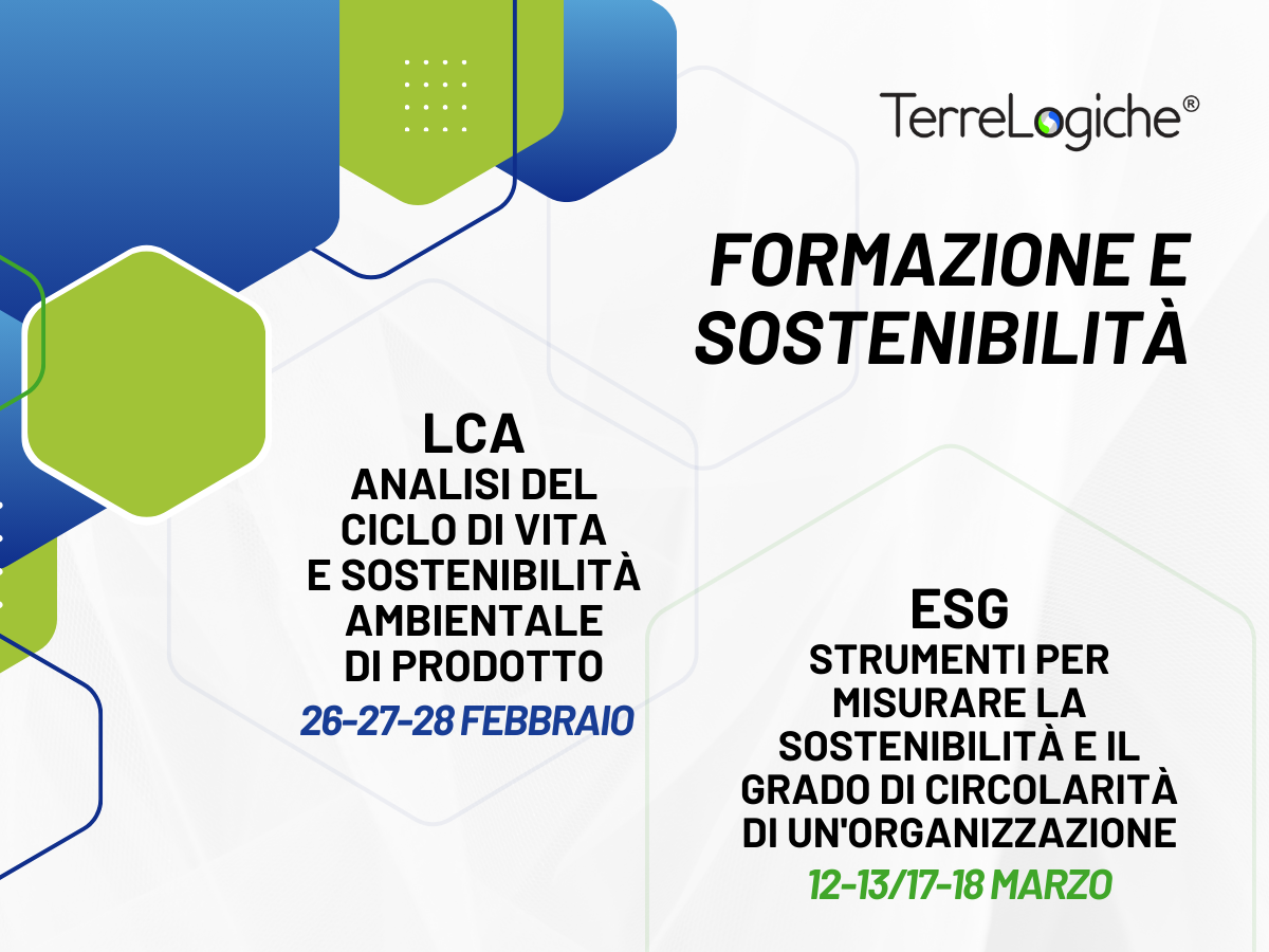 Due nuovi appuntamenti formativi su LCA ed ESG per affrontare le sfide della sostenibilità