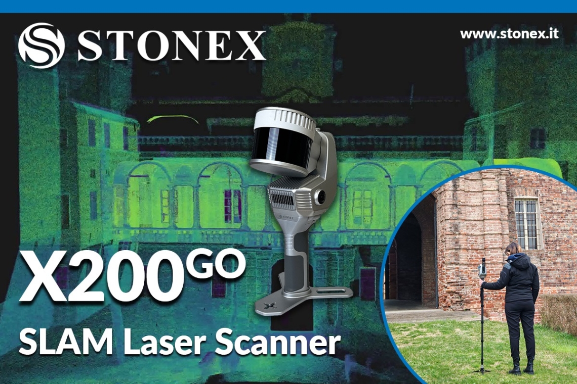 Stonex presenta il nuovo Laser Scanner SLAM X200GO