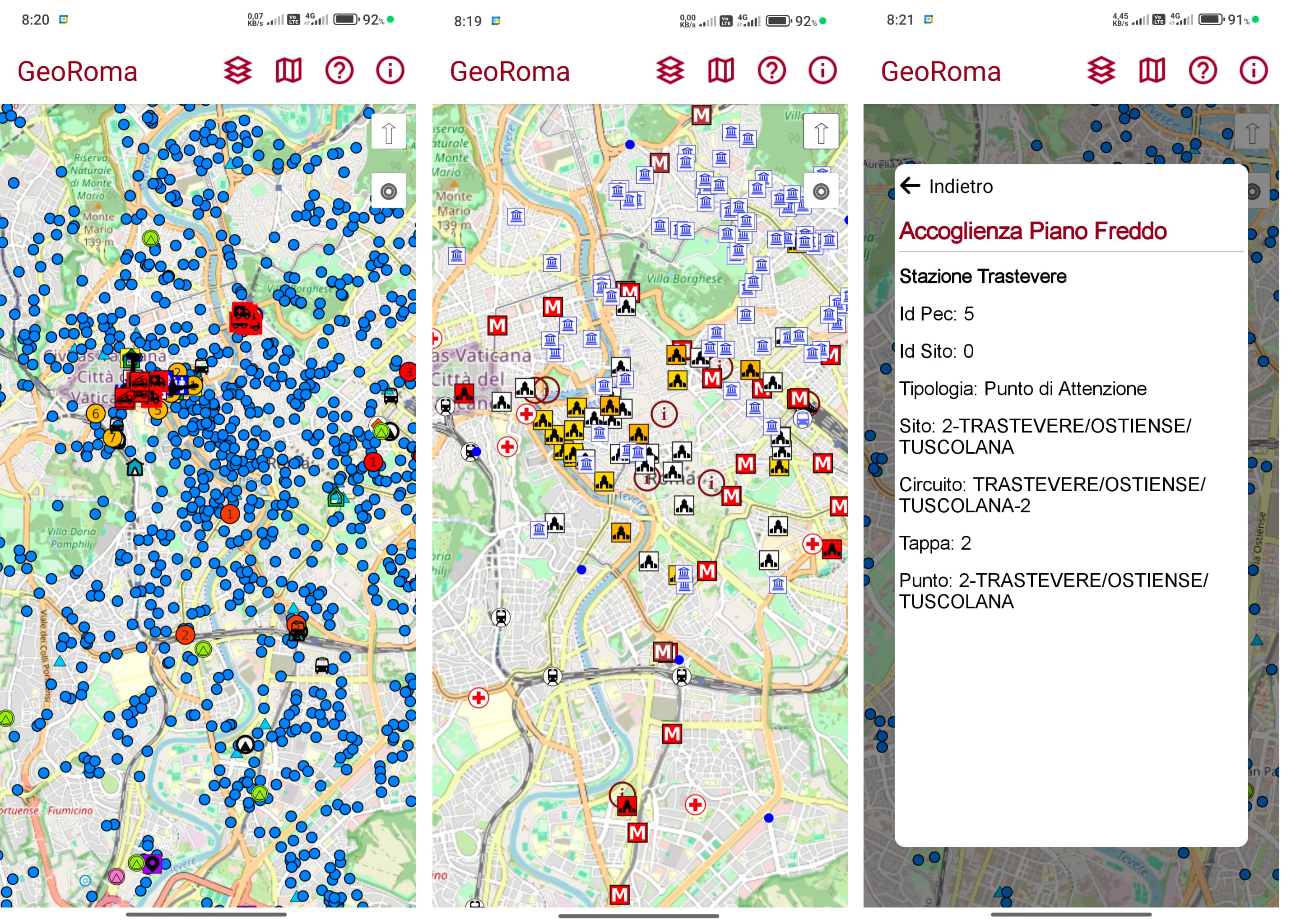 GeoRoma, la nuova app con i dati territoriali ufficiali che contiene anche i servizi di Protezione Civile per il Giubileo