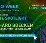 Presentation on precision and intelligence to explore the next era of geospatial innovation at Geo Week 2026 